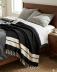 Blanket - Black Striped Baja Blanket