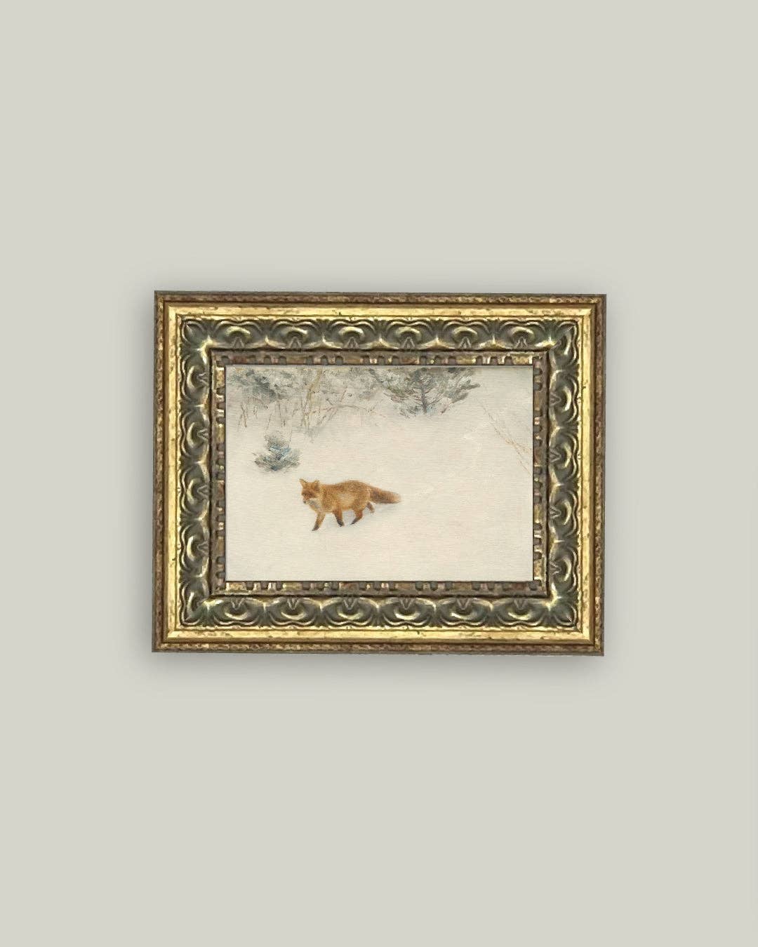Art: Fox In Winter Framed