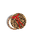 Compact: Hand-painted Leopard Bow
