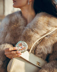 Compact: Hand-painted Americana Teddy Compact