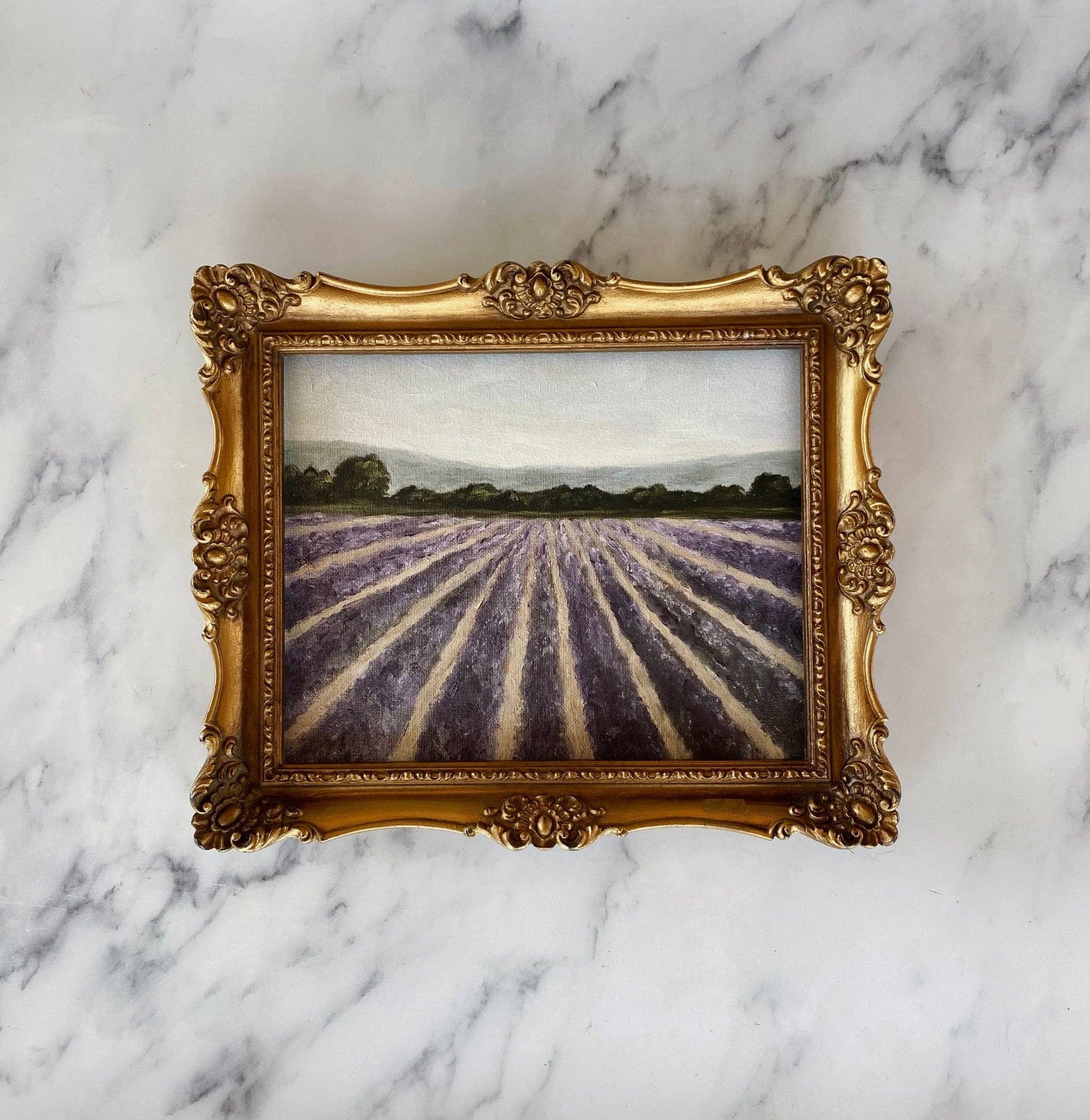 LAVENDER FIELDS - Art Print (unframed) 8 x 10