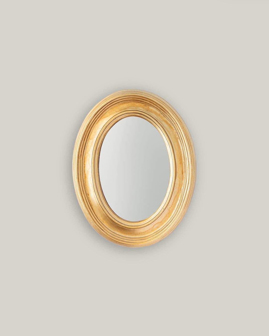 Gold Oval Mirror
