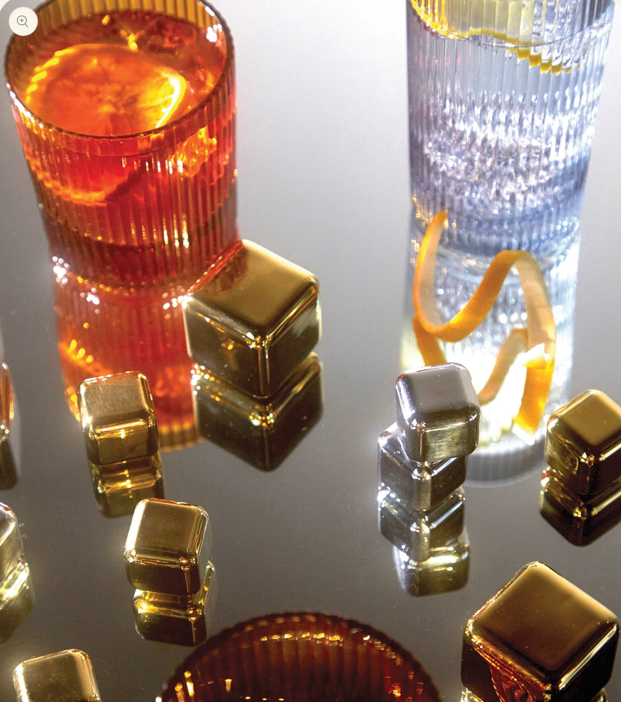 Cocktail Chillers: Gold Cubes