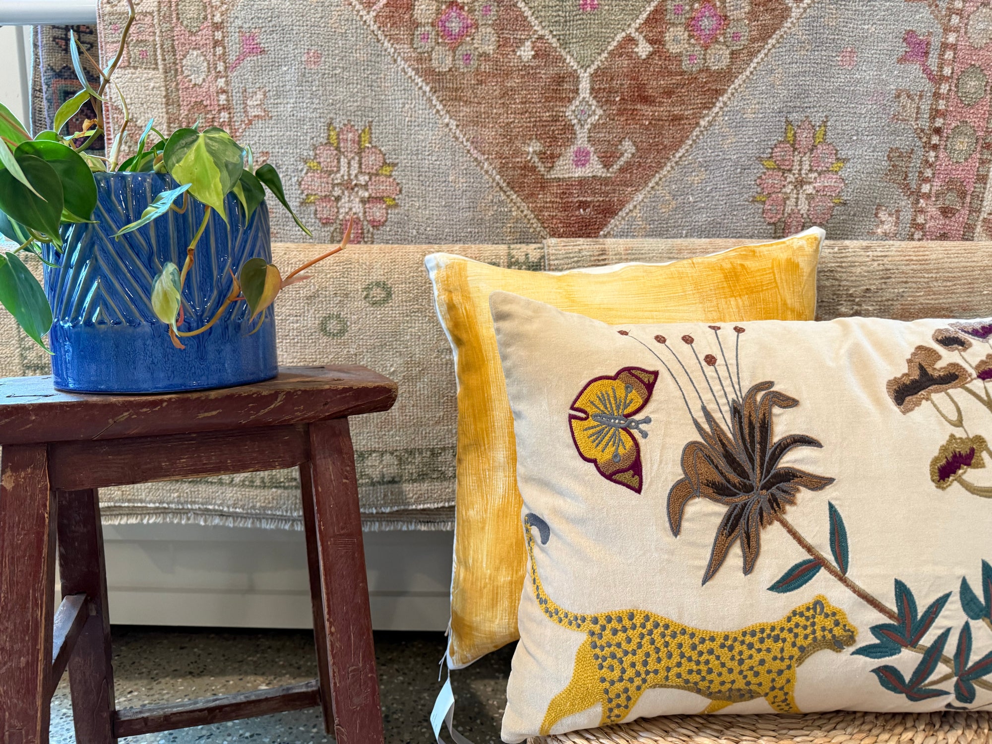 Yellow Linen Cushion