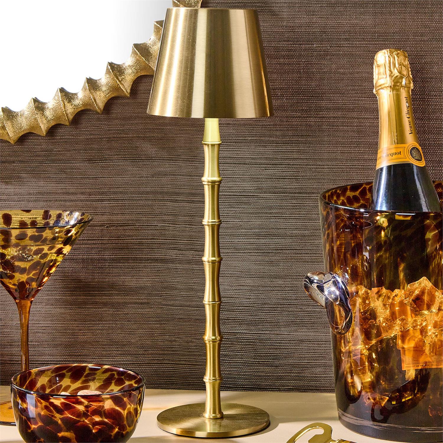 Lighting: Gold Bamboo LED Cordless