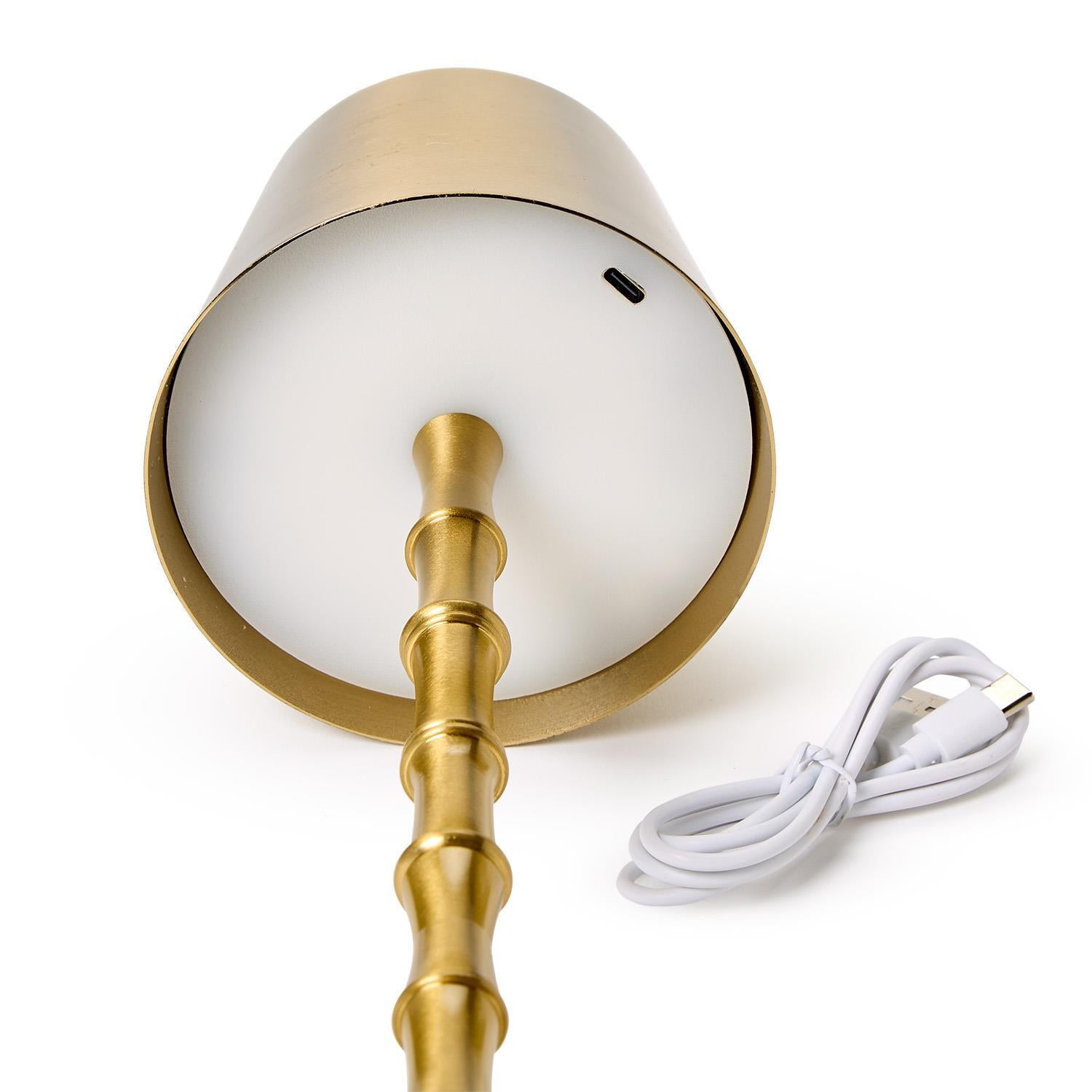 Lighting: Gold Bamboo LED Cordless