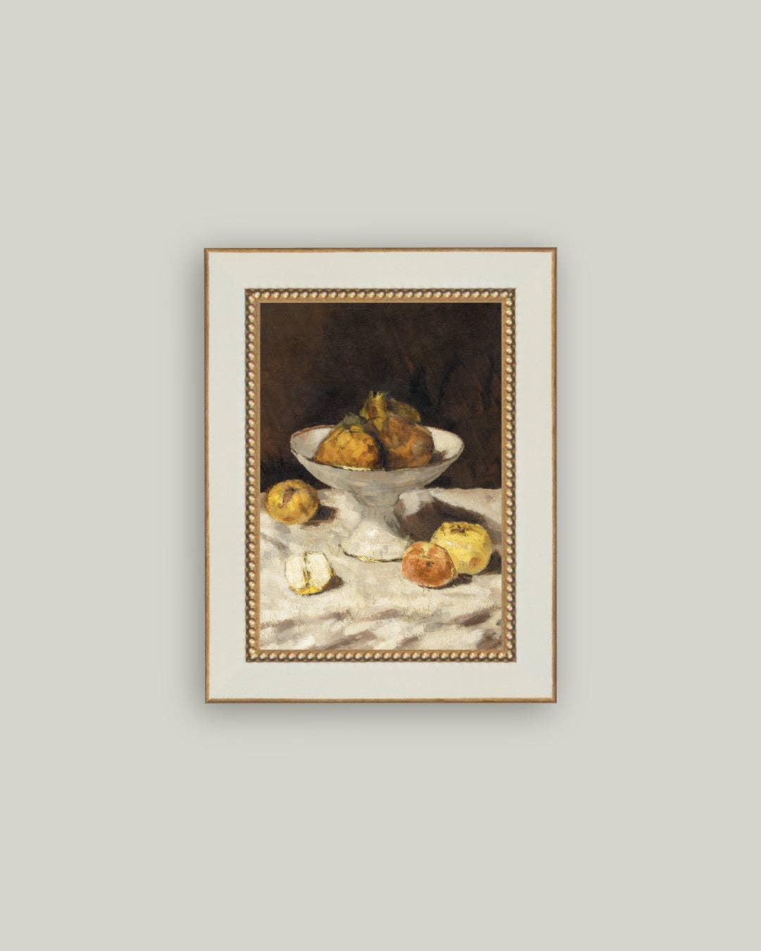 Pears Still Life Framed Antique Art: 4x6