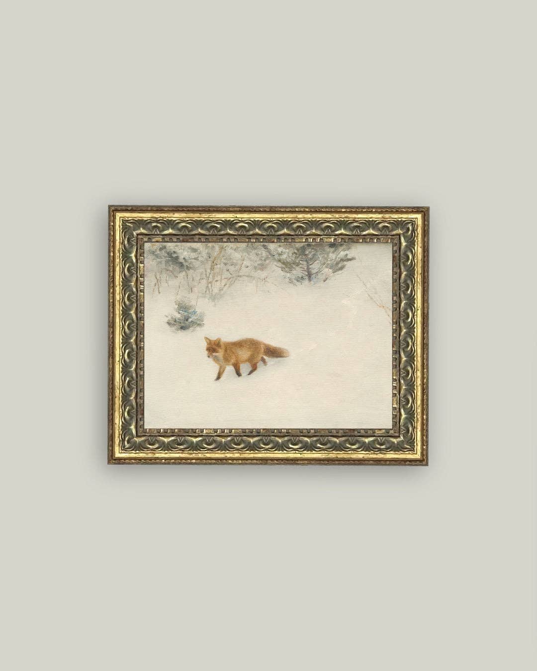 Art: Fox In Winter Framed