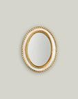 Mirror: Cream Gold Oval