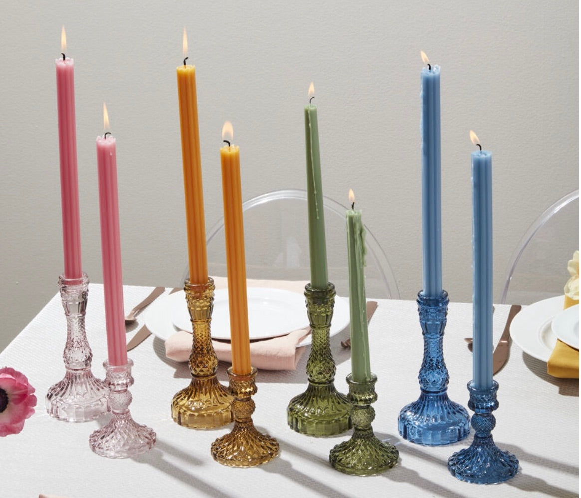 Candlestick: Glass Gillian