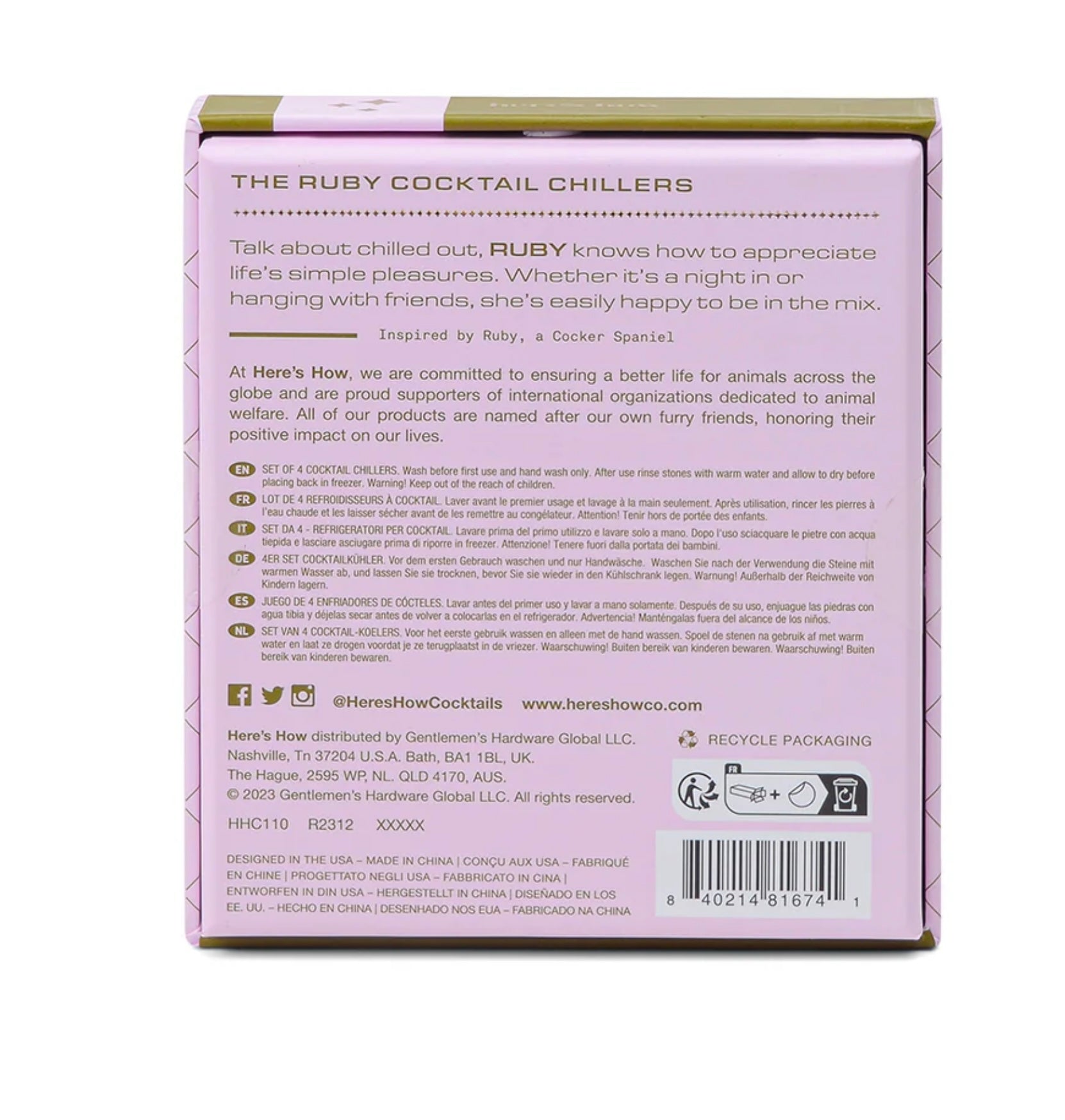 Cocktail Chillers: Gold Cubes