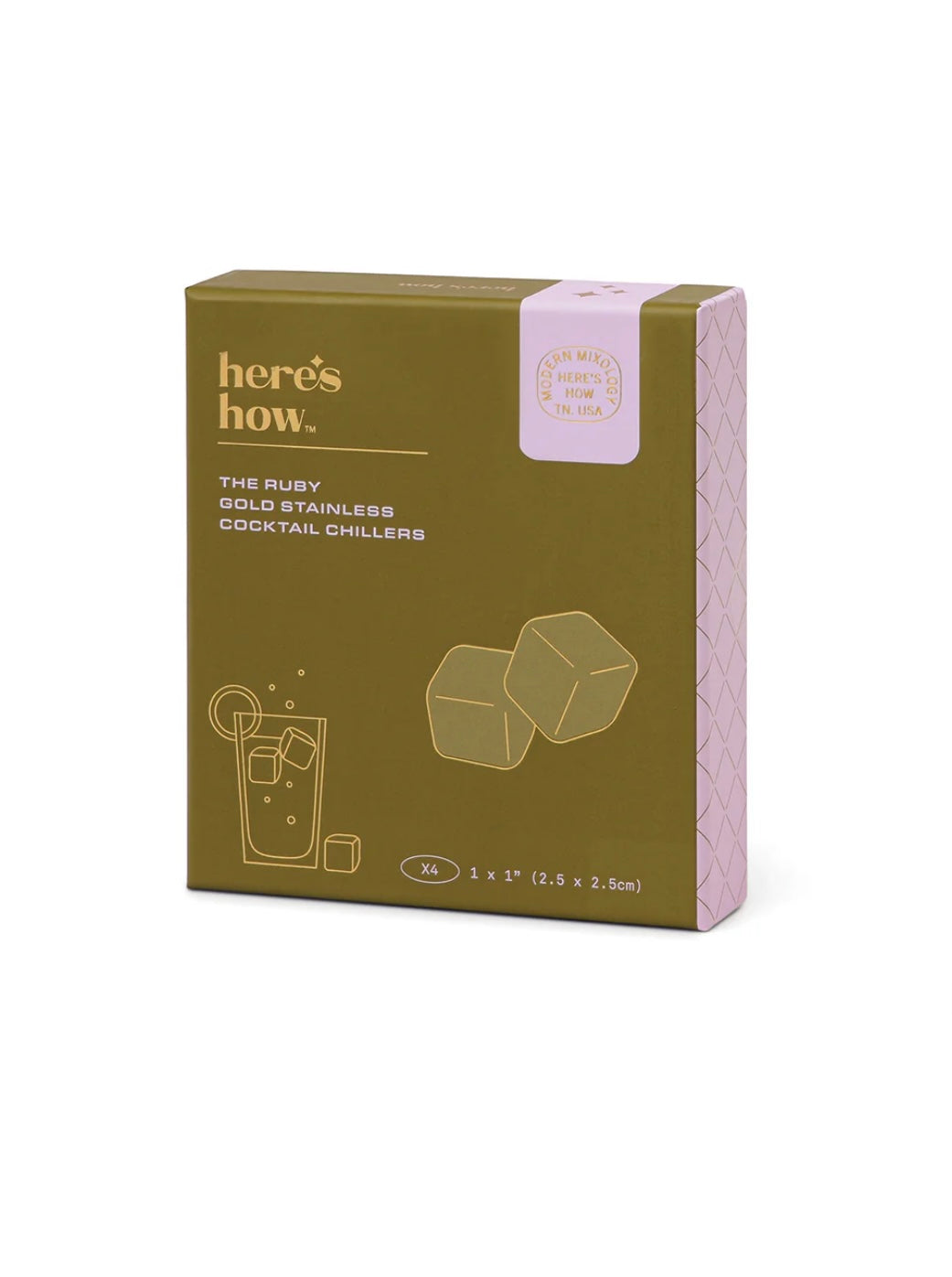 Cocktail Chillers: Gold Cubes