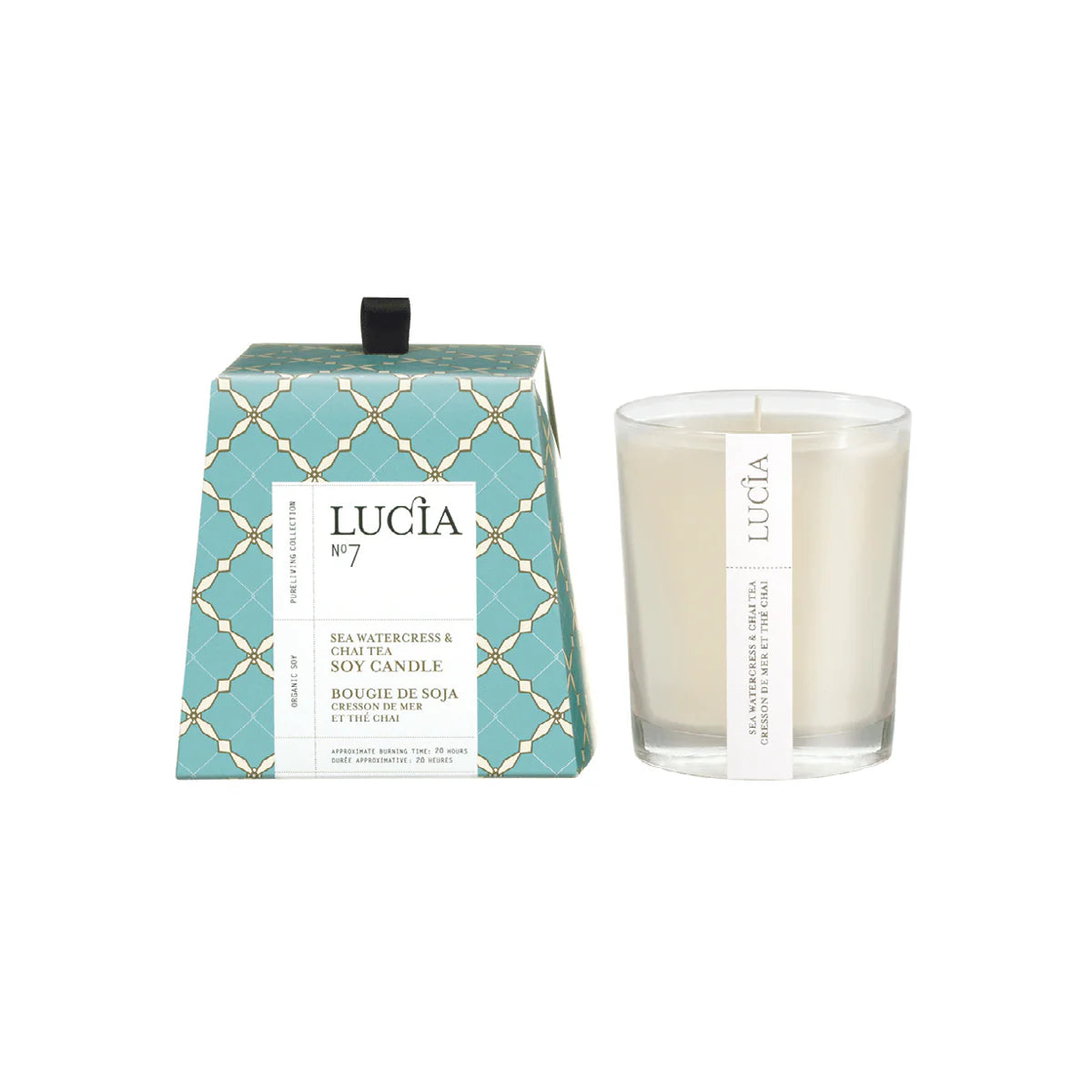 Candle: Lucia No. 7 Sea Watercress and Chai Tea Soy Candle