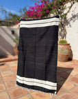 Blanket - Black Striped Baja Blanket