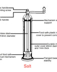 Brass Mill: Salt Grinder 8"