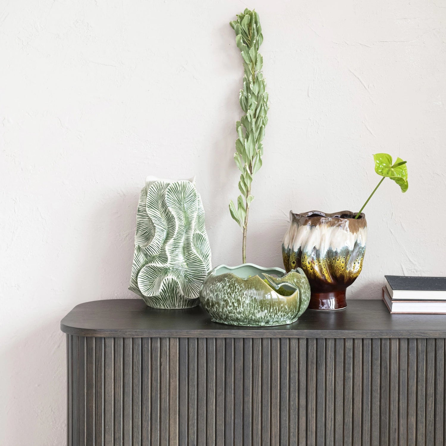 Vase: Textured Organic Stoneware