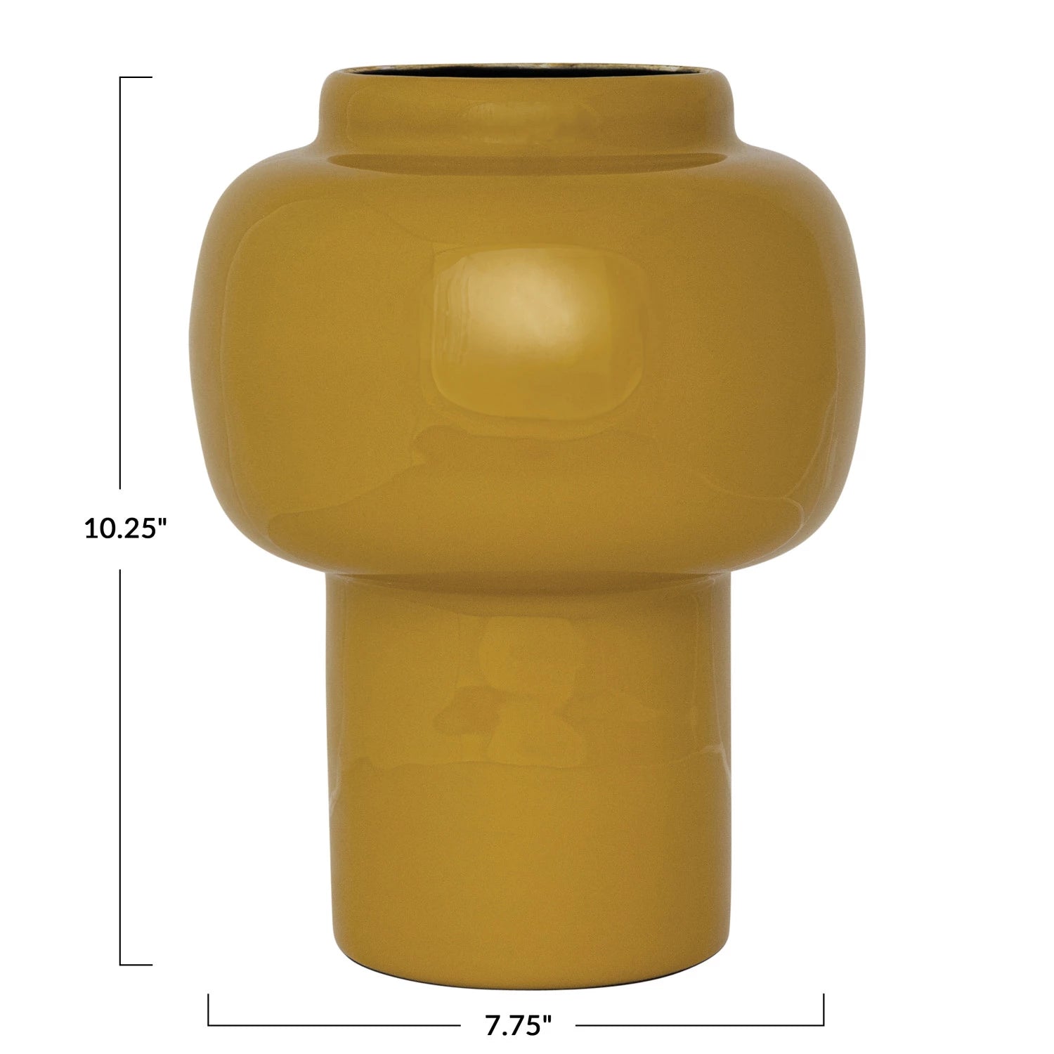 Vase: Enameled Metal