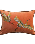 Pillow: Cotton Velvet with Herons