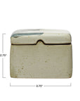 Box: Handpainted Cream Stoneware