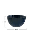 Bowl: Blue Fluted Bowl