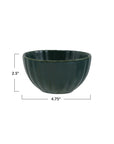 Bowls: Green Fluted