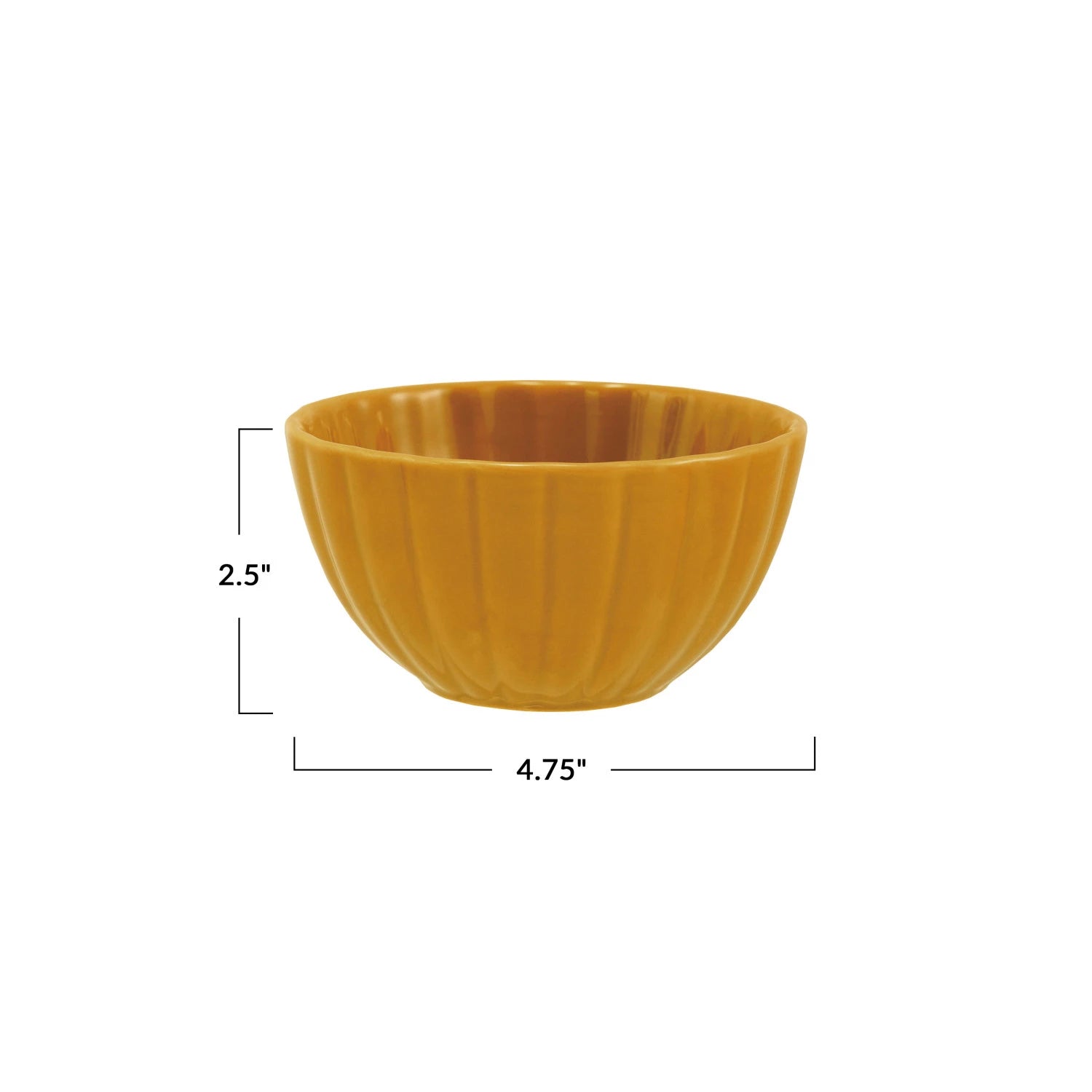 Bowls: Mustard Fluted