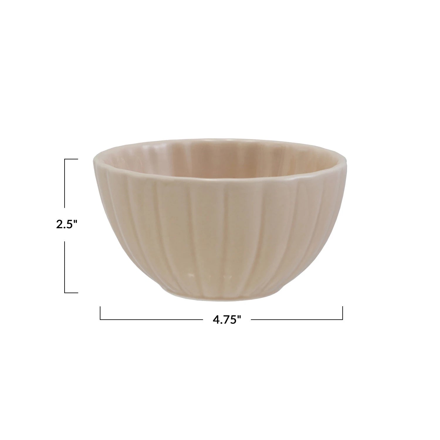 Bowls: Blush/Cream Fluted