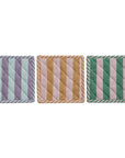 Pot Holder: Woven Cotton Striped Pot Holder Set
