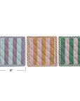 Pot Holder: Woven Cotton Striped Pot Holder Set