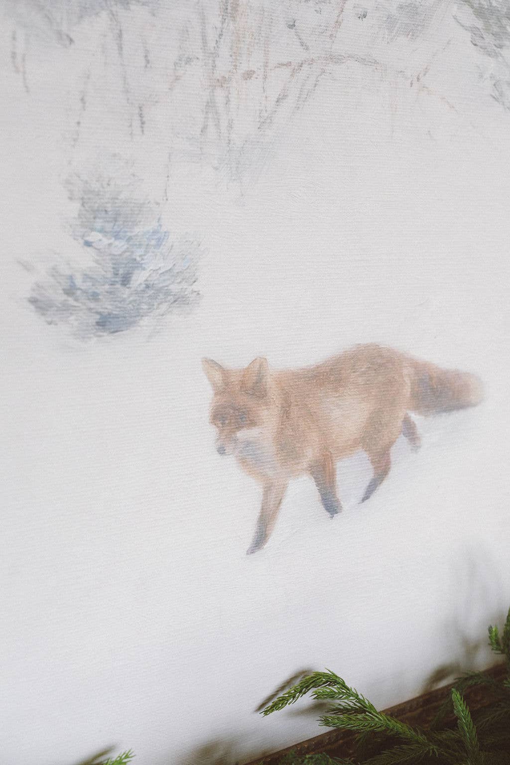Art: Fox In Winter Framed