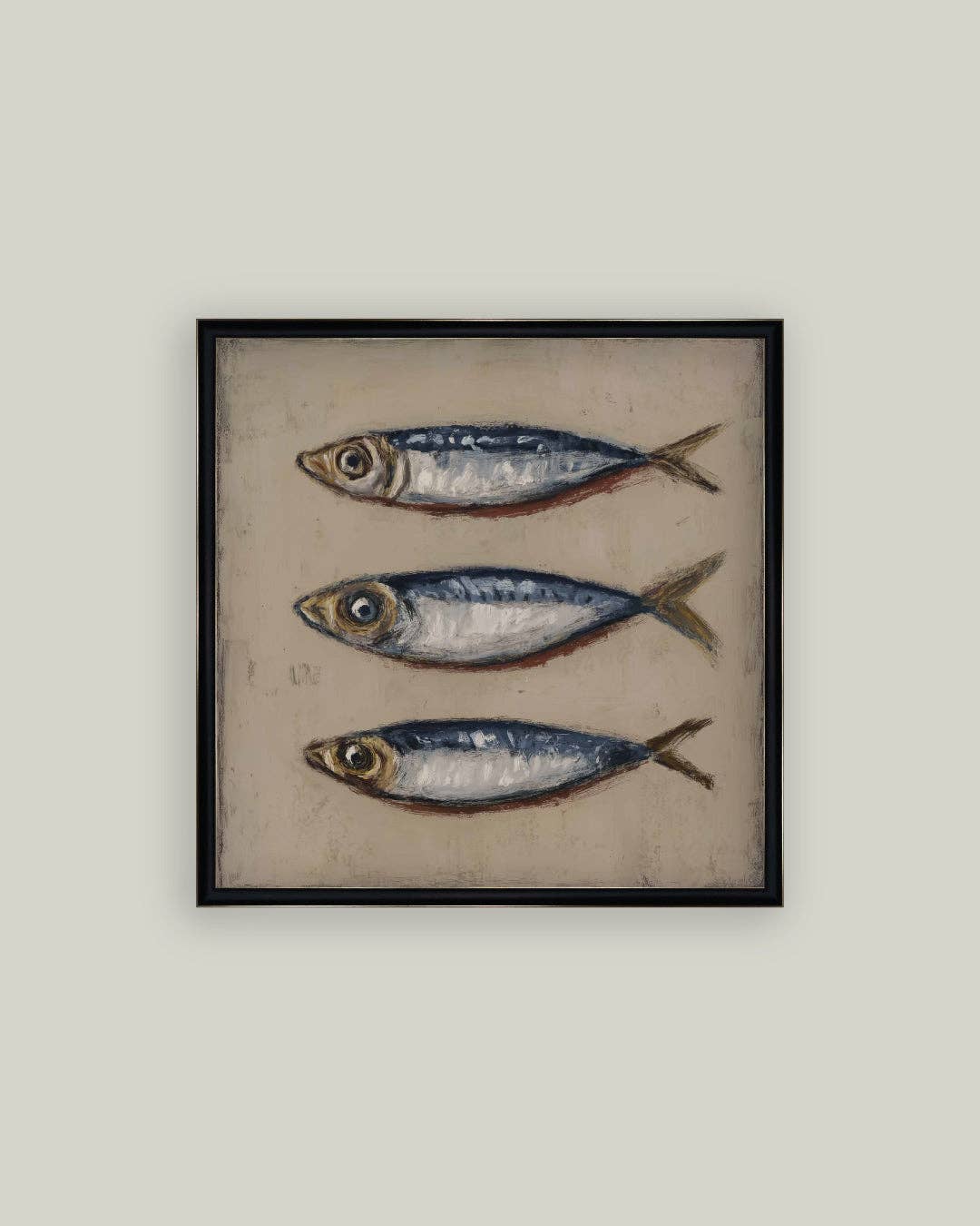 Three Blue Fish: 16x16