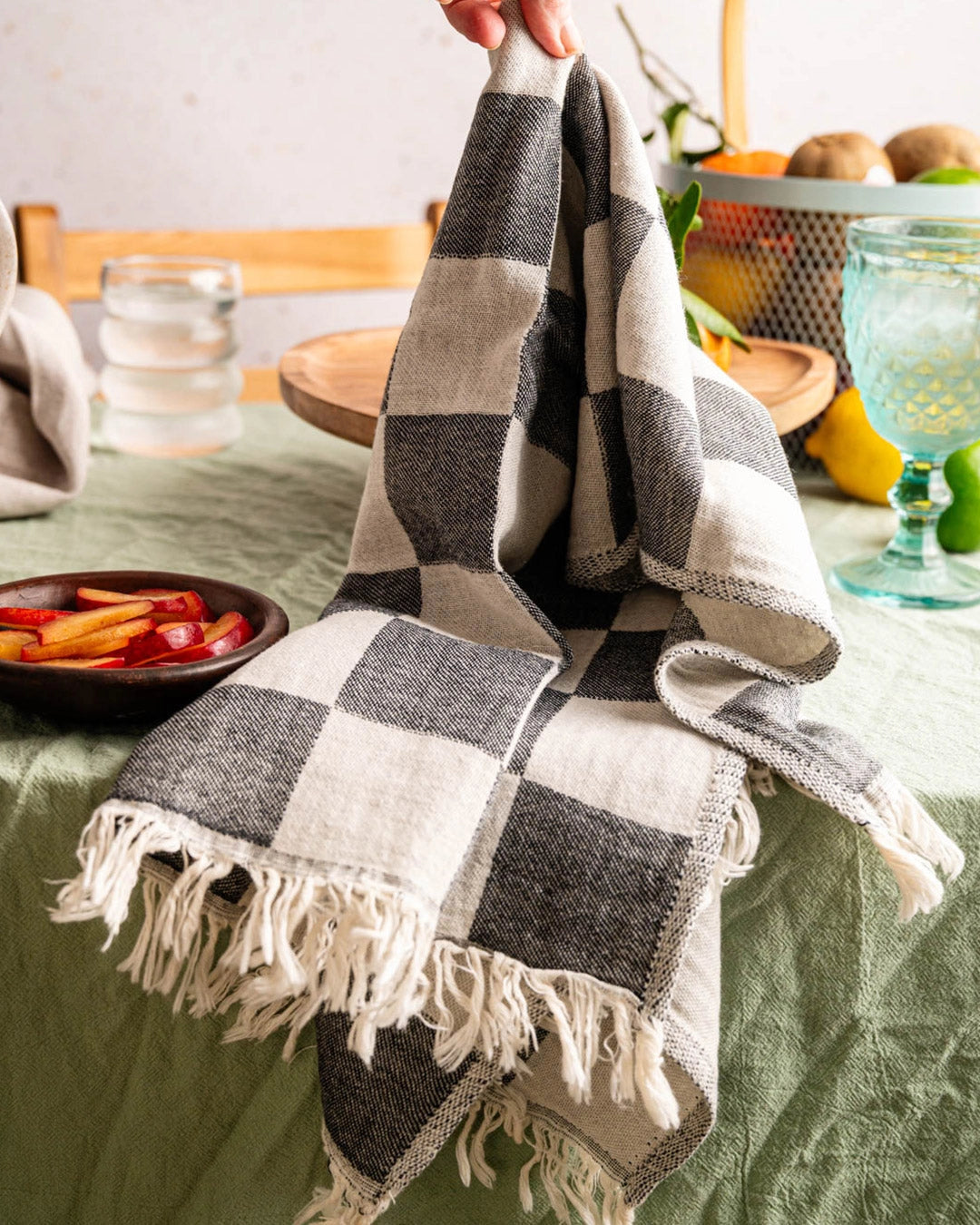 Towels: Tomato Handstitched