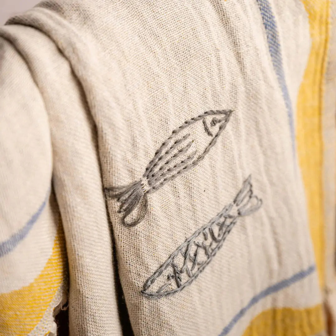 Towels: Sardine Handstitched