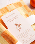 Kitchen Towel -Orange/Yellow Blocks