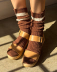 Socks: Le Bon Shoppe Bear Varsity