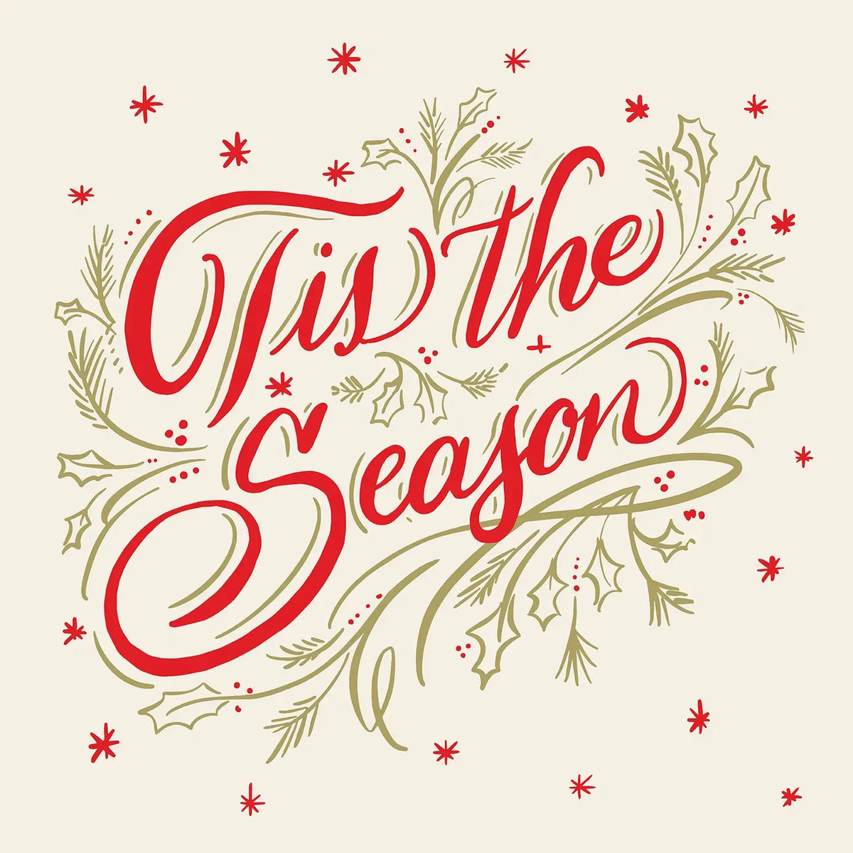 Cocktail Napkins: Tis the Season