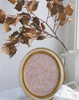 Frame: Cream and Gold Oval