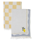 Towel: Hand Stitched Lemon