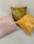 Pink Linen Cushion.