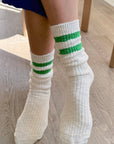 Socks: Le Bon Shoppe Varsity Green