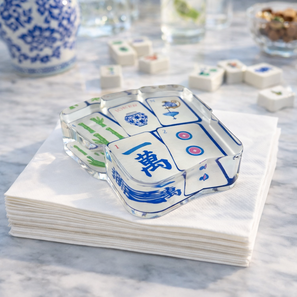 Napkin Weight: Preppy Mahjong
