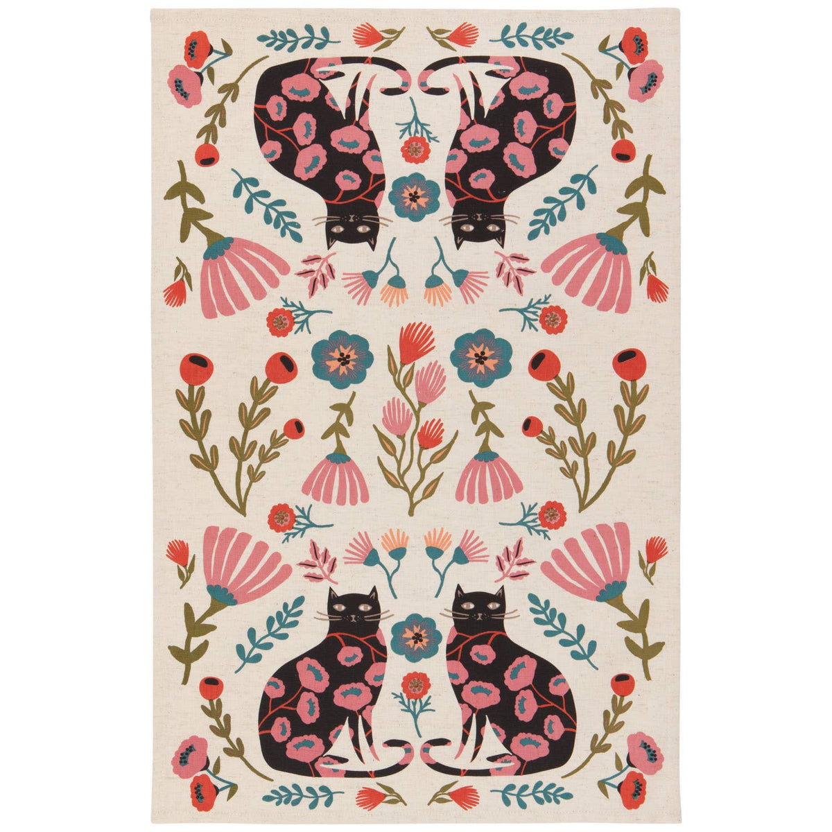 Dishtowels: Cat Bloom Set of Two