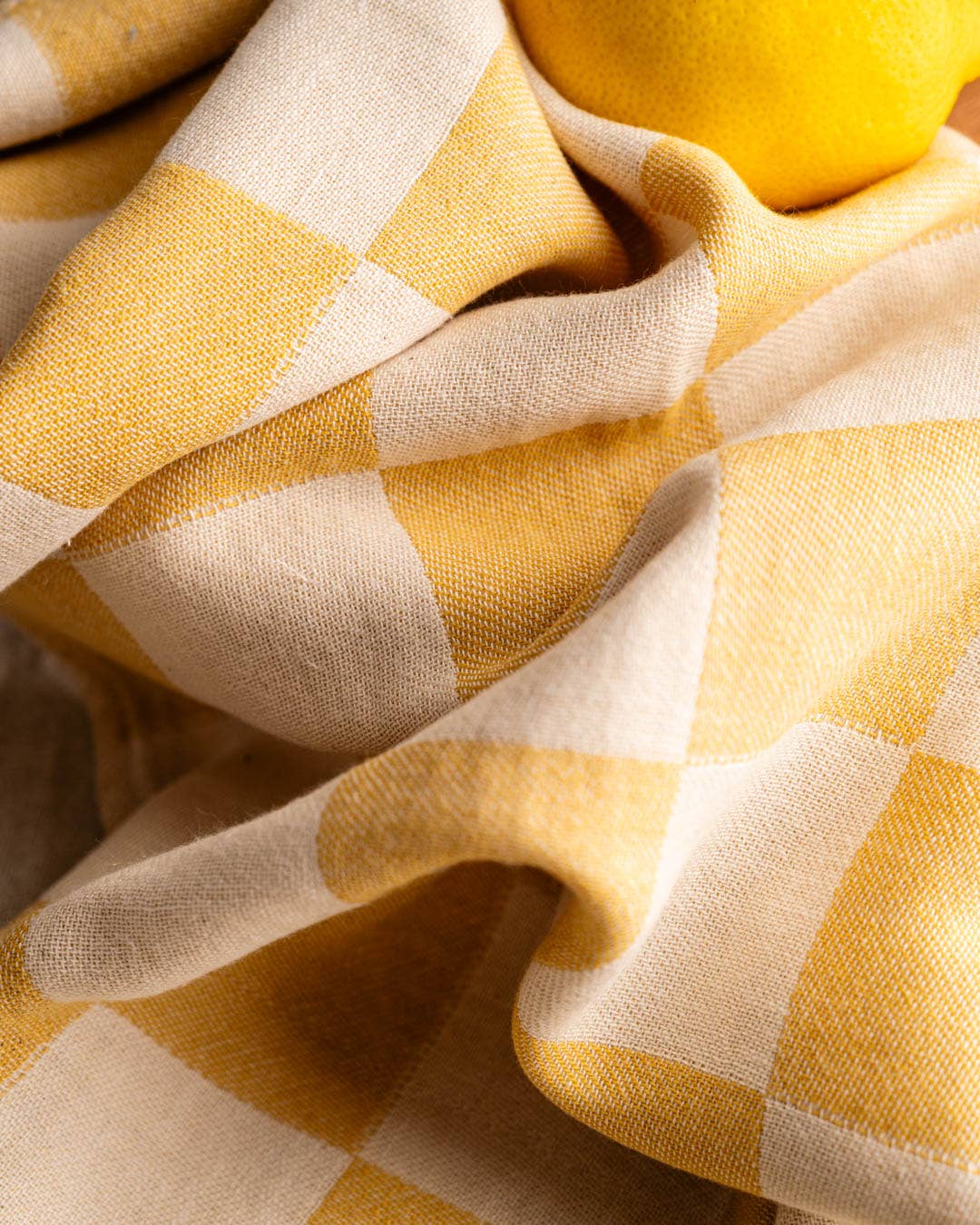 Towel: Hand Stitched Lemon