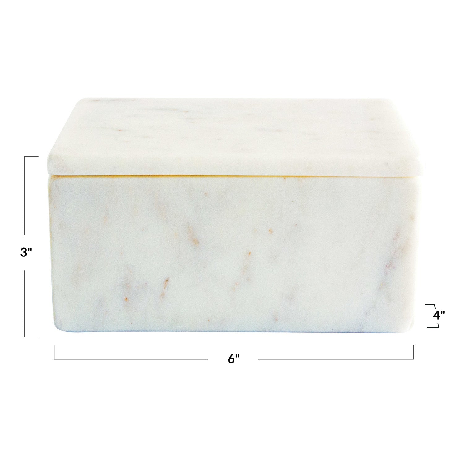 Box: Marble with Lid