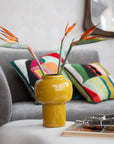 Vase: Enameled Metal