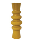 Vase: Enameled Metal Vase Tall