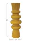 Vase: Enameled Metal Vase Tall
