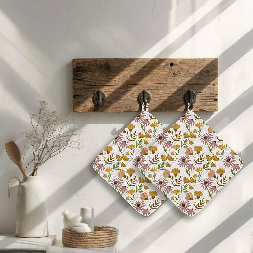 Pot Holder: Moody Blossom Set of 2