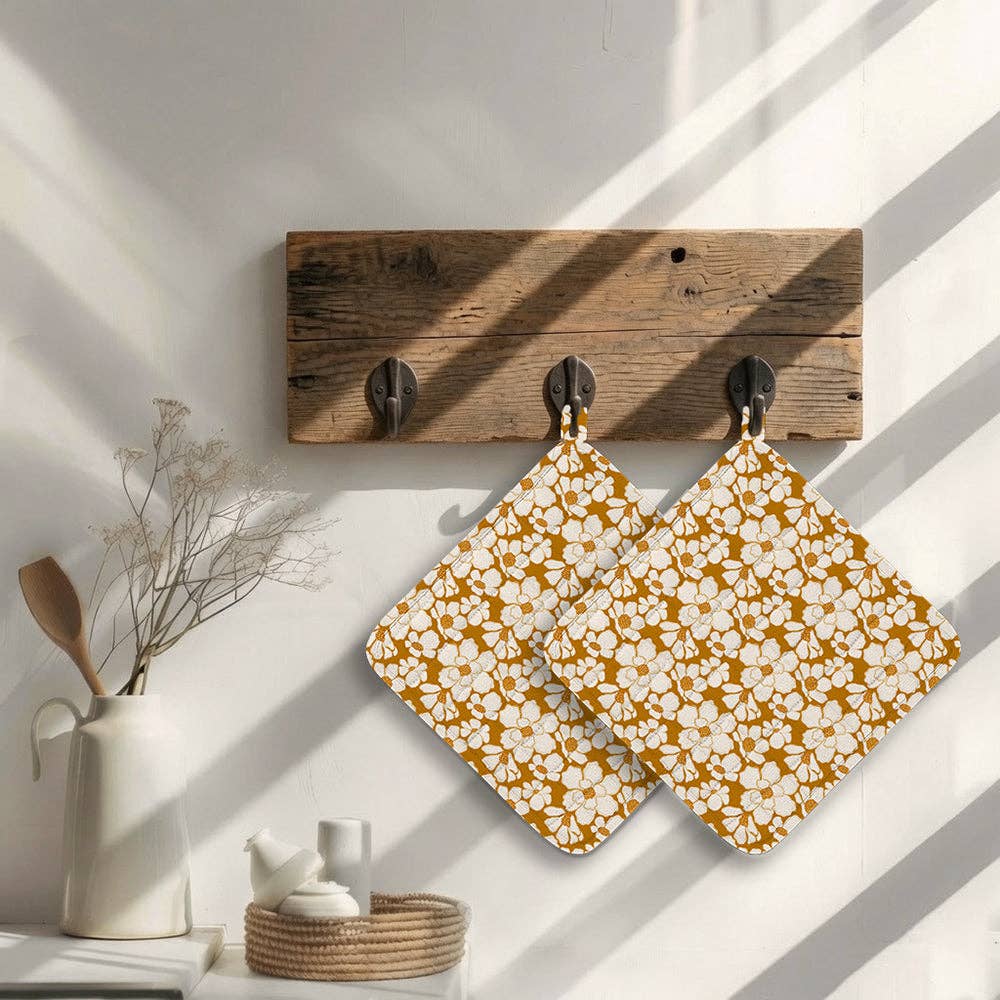 Pot Holder: Autumn Bloom