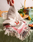 Towels: Tomato Handstitched